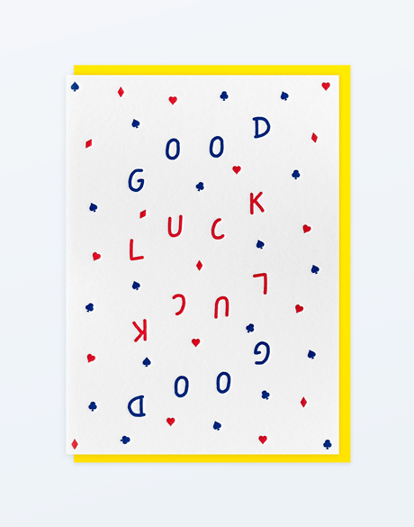 Carte double letterpress - Édition Letterpress de Paris - Illustration Samuel Eckert