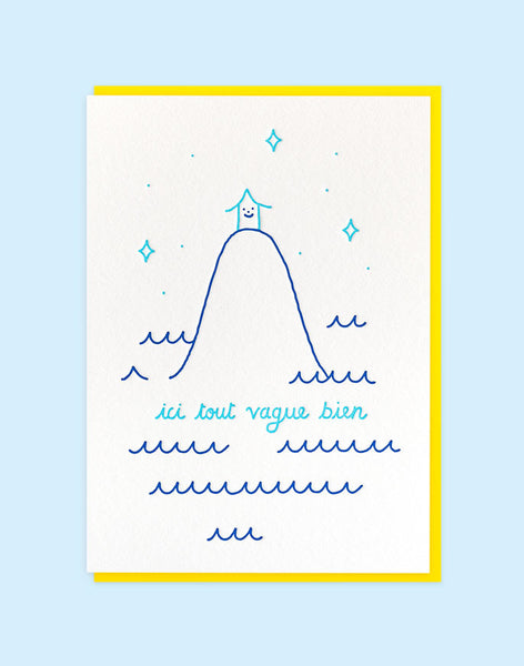 Carte double letterpress - Édition Letterpress de Paris - Illustration Samuel Eckert