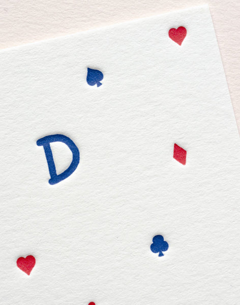Carte double letterpress - Édition Letterpress de Paris - Illustration Samuel Eckert